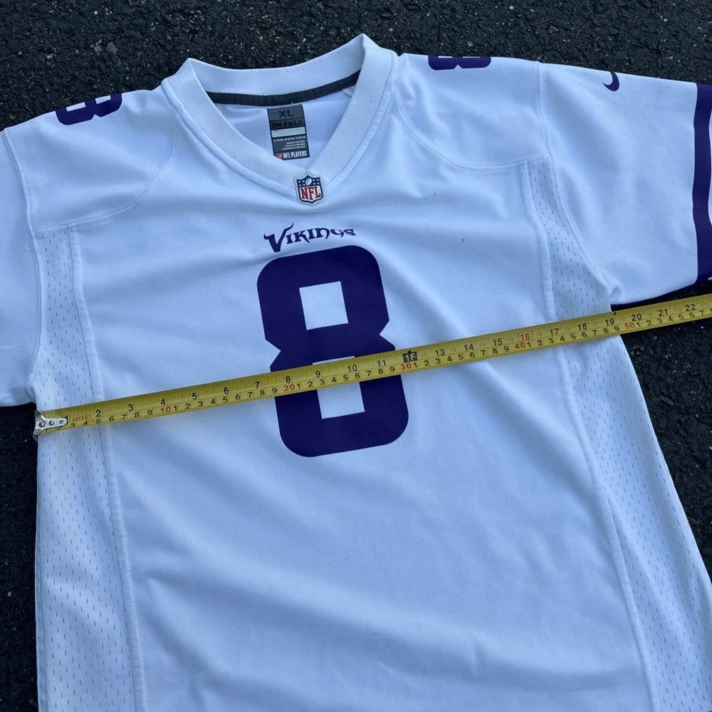 Nike Kirk Cousins White Minnesota Vikings NFL Jersey On Field Men's Size XL